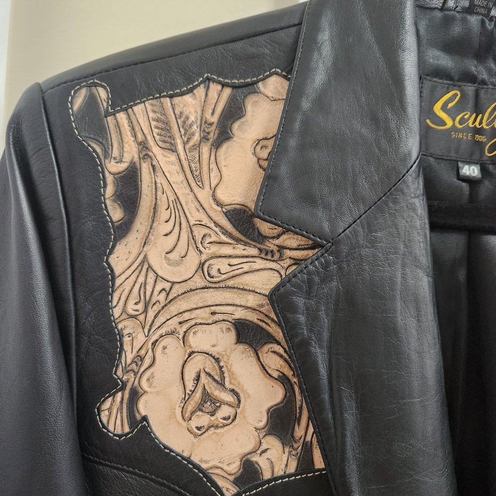 SCULLY MEN'S GUNFIGHTER EMBROIDERED SPORTCOAT